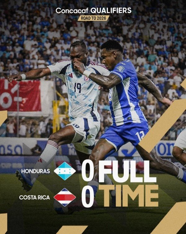 Ở vòng sơ loại thế giới, Costa Rica hòa Honduras 0-0 và tạm đứng thứ 3 bảng với 2 điểm từ vòng 2.